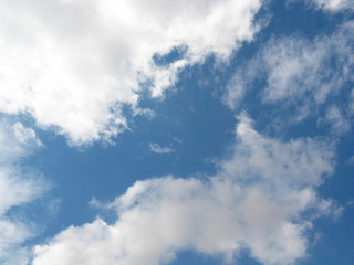 clouds in a blue sky