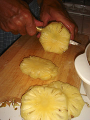couper un ananas