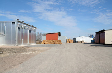 lumber warehouses and wood drier