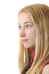 Naklejka premium pretty young girl