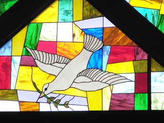 stained glass...dove