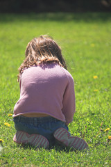 Fototapeta premium little girl
