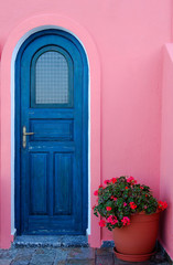 a door on a greek island - 2899453