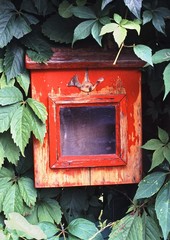 Old wooden mailbox