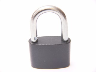 pad-lock isolated over white background