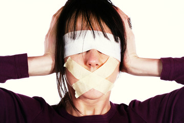 media blind - censorship concept