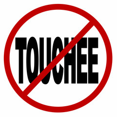 no touchee icon