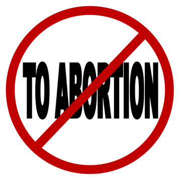 no to abortion icon