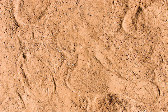 sand with footstep