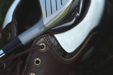 metal meets leather on the golf course - 2913414
