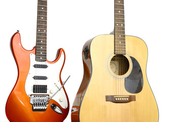 Fototapeta na wymiar dwie gitary