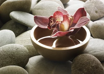 Foto op Plexiglas decor bloemen zen © STUDIO GRAND WEB