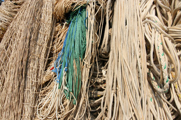 ropes and fishing nets