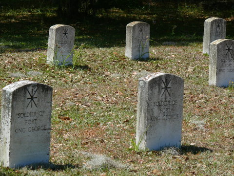 tombstones at old fort