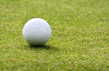 golf ball on green