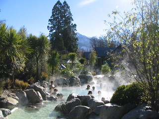 hot spring, cold mountian