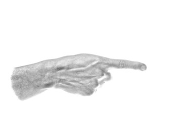 pointing to the right