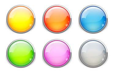 boutons avec reflets