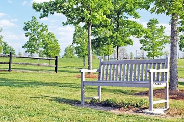park bench