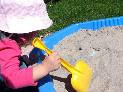 girl in sand