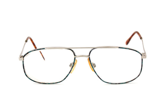 glasses on white isolated