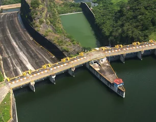 Fotobehang Dam jungle dam