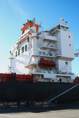 container ship being unloaded 3