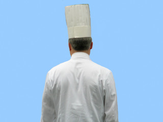 chef in uniform whites