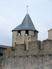 Fototapeta na wymiar towers of carcassonne