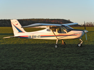 Fototapeta na wymiar ultralight aircraft