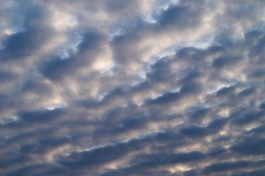 cumulus clouds at dawn - image 30