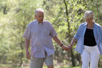 strolling through the park