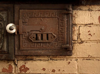 antique oven detail