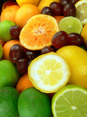 Obraz na płótnie Canvas set of different fruits