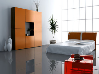 modern bedroom interior