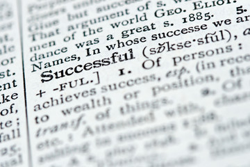 dictionary definition - successful