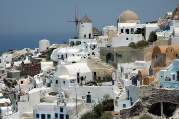 Fototapeta na wymiar grece - Oia - Santorin