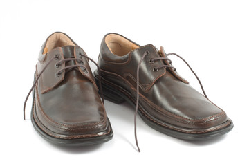 two brown shoes
