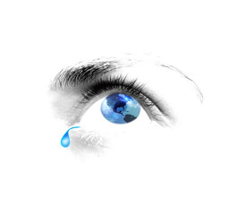 planet eye in tears