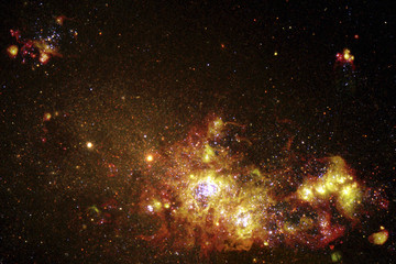 Fototapeta na wymiar Galaktyka NGC 4214 NASA i Hubble Heritage Team (STScI)