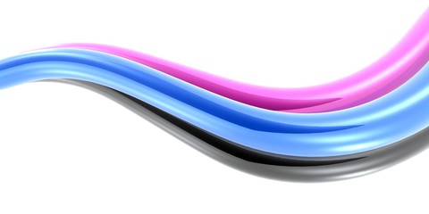 colorful curves wave