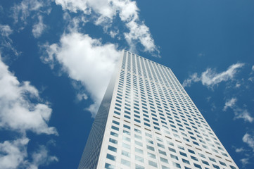 Obraz na płótnie Canvas skyscraper against the sky