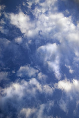 Fototapeta premium Blue sky and clouds.
