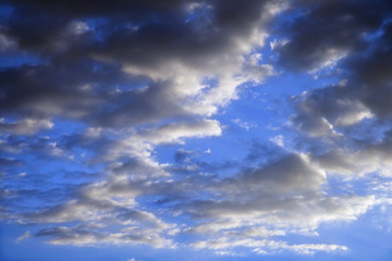 Fototapeta premium Blue sky and clouds.
