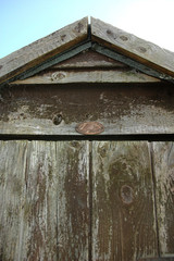 old wooden shed detail