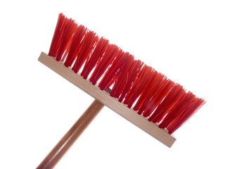wooden red brush