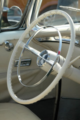 classic car steering wheel