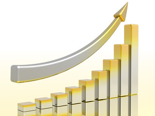 diagram of business success with arrow