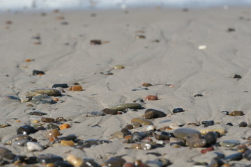 bunte steine am strand