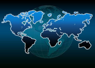 world globe world map